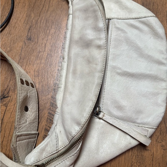 Free People wilder Cream Belt Bag with Decorative Strap - Picture 3 of 9